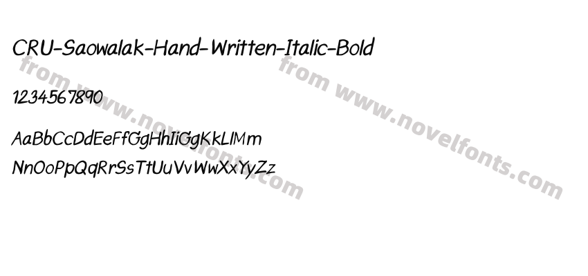 CRU-Saowalak-Hand-Written-Italic-BoldPreview