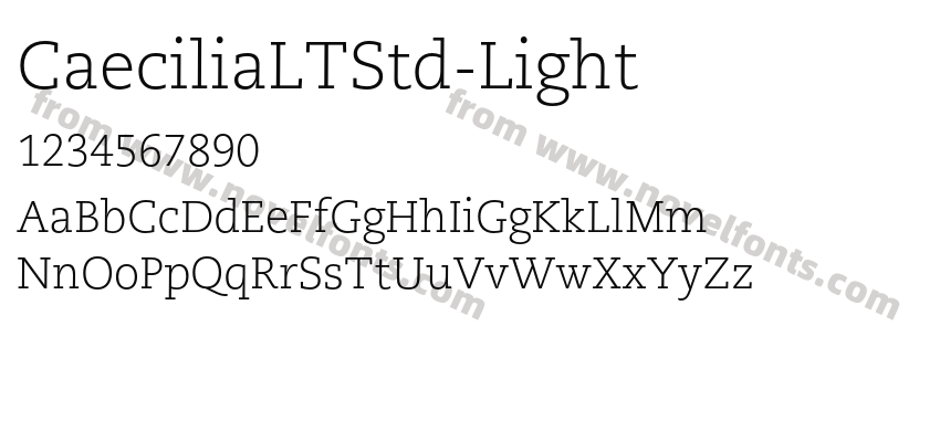 CaeciliaLTStd-LightPreview