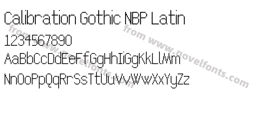 Calibration Gothic NBP LatinPreview