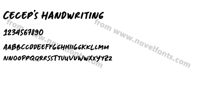 Cecep's HandwritingPreview