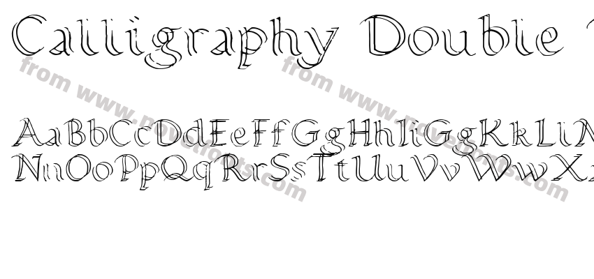 Calligraphy Double PencilPreview