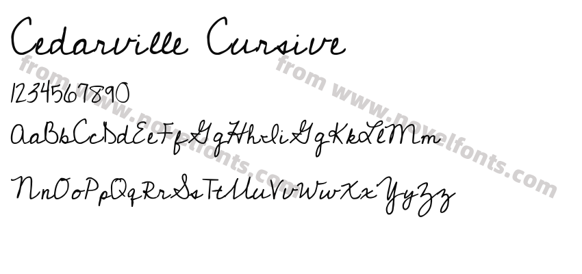 Cedarville CursivePreview