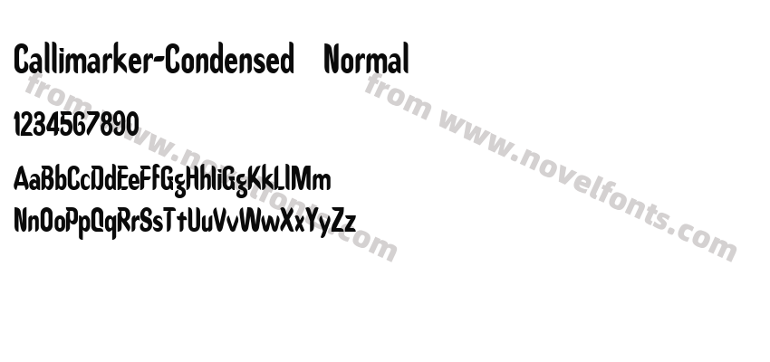 Callimarker-Condensed  NormalPreview