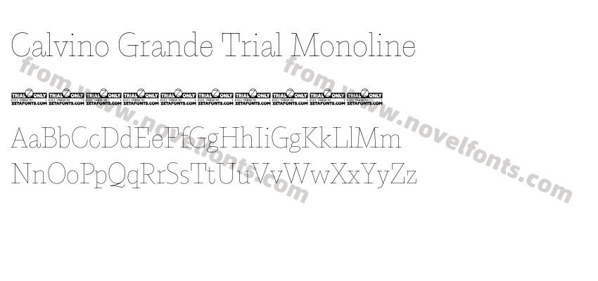 Calvino Grande Trial MonolinePreview