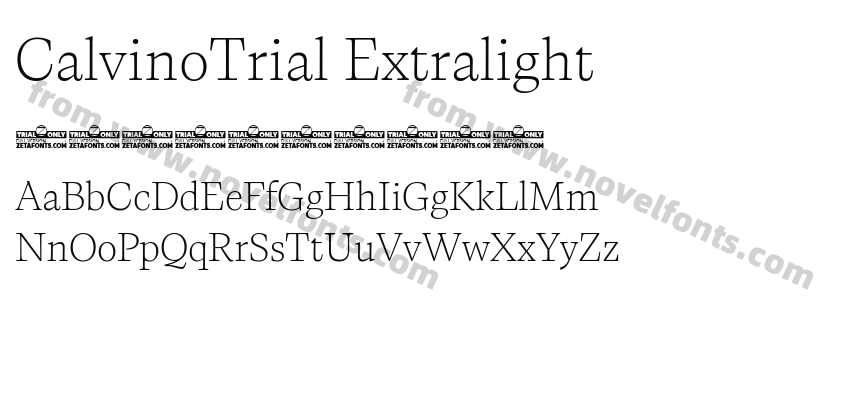 CalvinoTrial ExtralightPreview