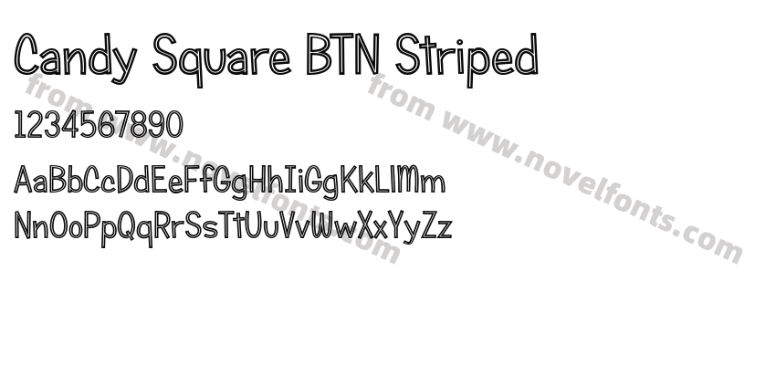 Candy Square BTN StripedPreview