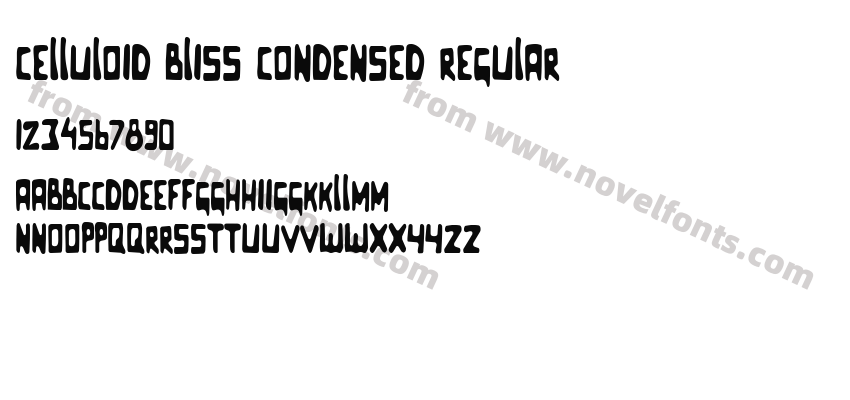 Celluloid Bliss Condensed RegularPreview