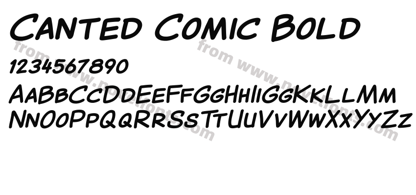 Canted Comic BoldPreview