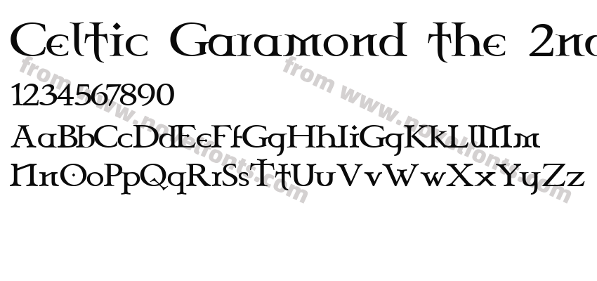 Celtic Garamond the 2ndPreview