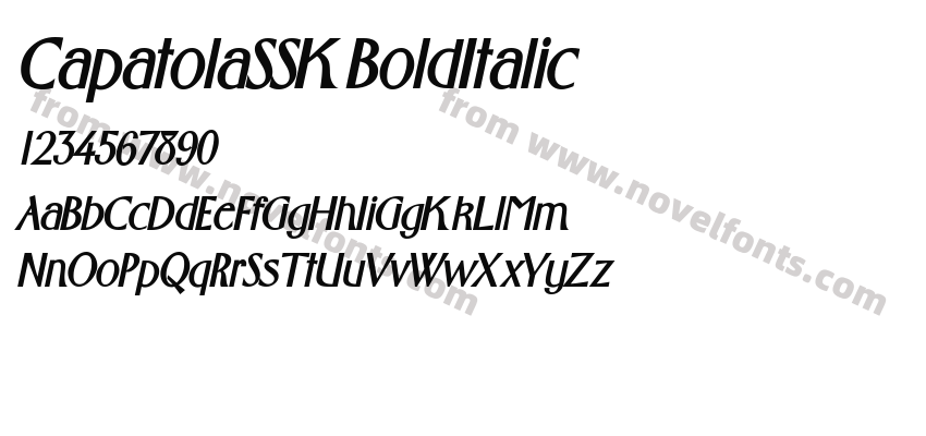 CapatolaSSK BoldItalicPreview