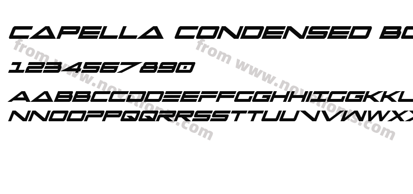 Capella Condensed Bold ItalicPreview