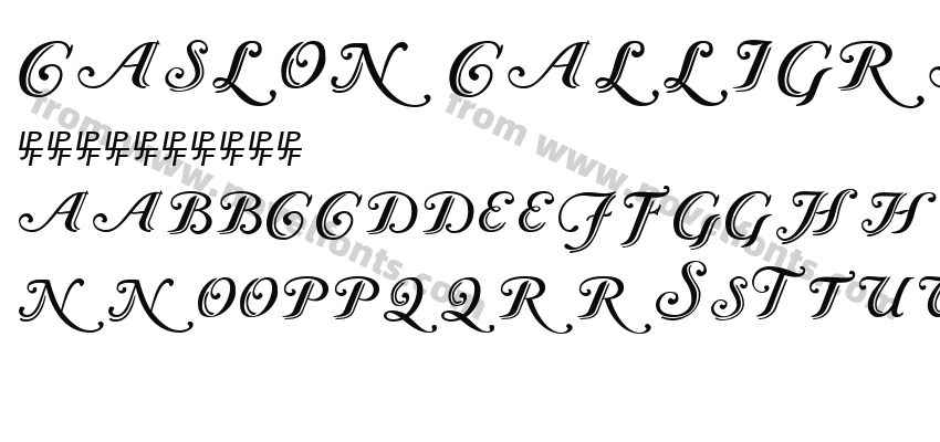 Caslon Calligraphic InitialsPreview