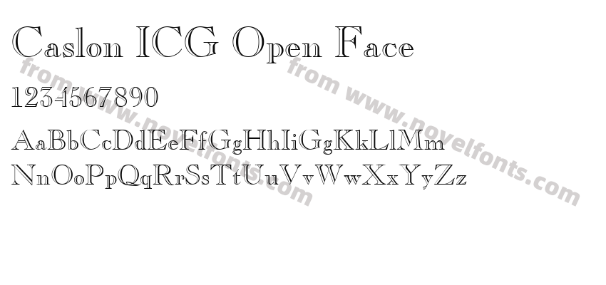 Caslon ICG Open FacePreview