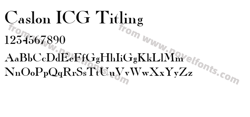 Caslon ICG TitlingPreview