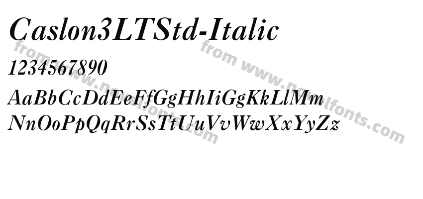 Caslon3LTStd-ItalicPreview