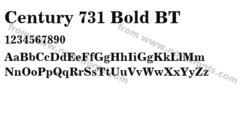 Century 731 Bold BTPreview