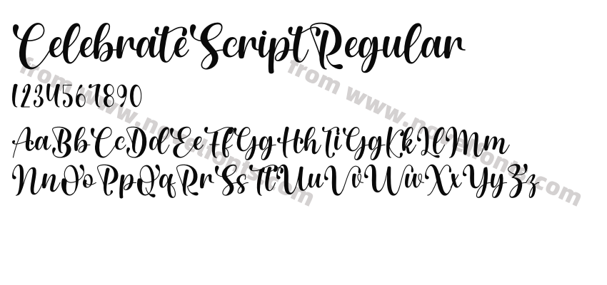 CelebrateScriptRegularPreview