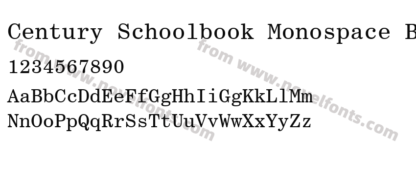 Century Schoolbook Monospace BTPreview