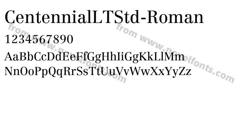 CentennialLTStd-RomanPreview