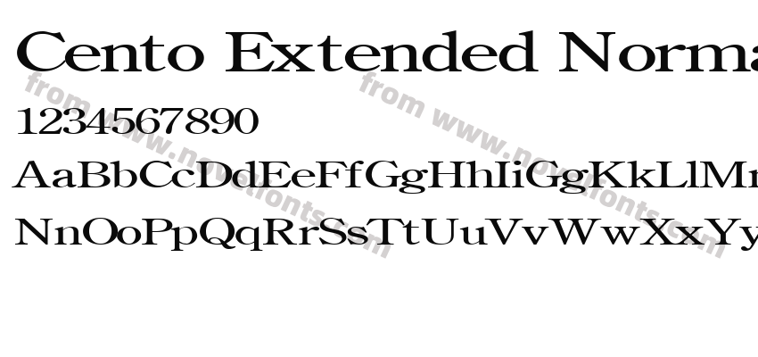Cento Extended NormalPreview