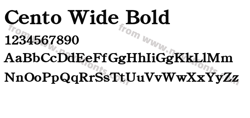 Cento Wide BoldPreview