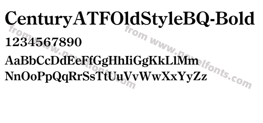 CenturyATFOldStyleBQ-BoldPreview