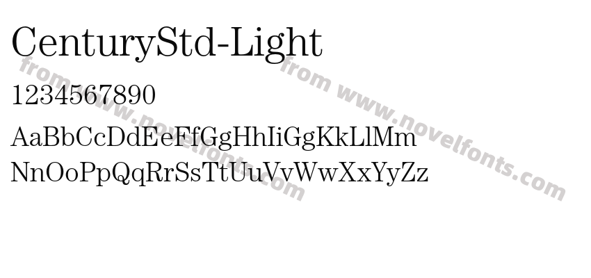 CenturyStd-LightPreview