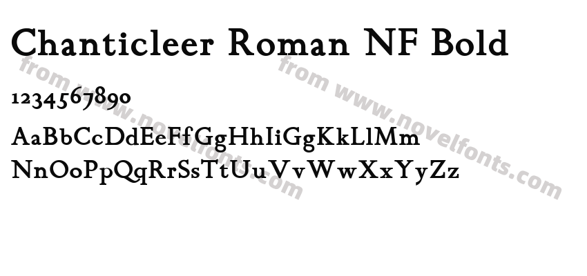 Chanticleer Roman NF BoldPreview