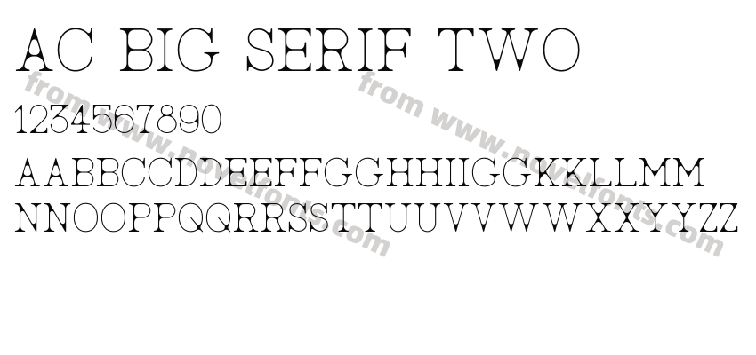 AC Big Serif TwoPreview