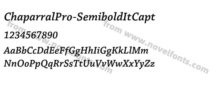 ChaparralPro-SemiboldItCaptPreview