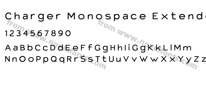 Charger Monospace ExtendedPreview