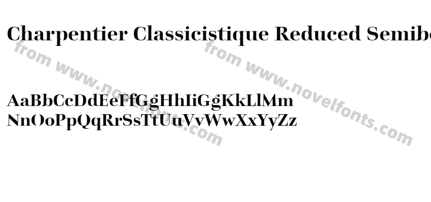 Charpentier Classicistique Reduced SemiboldPreview