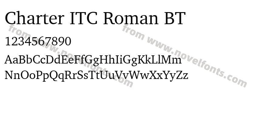 Charter ITC Roman BTPreview