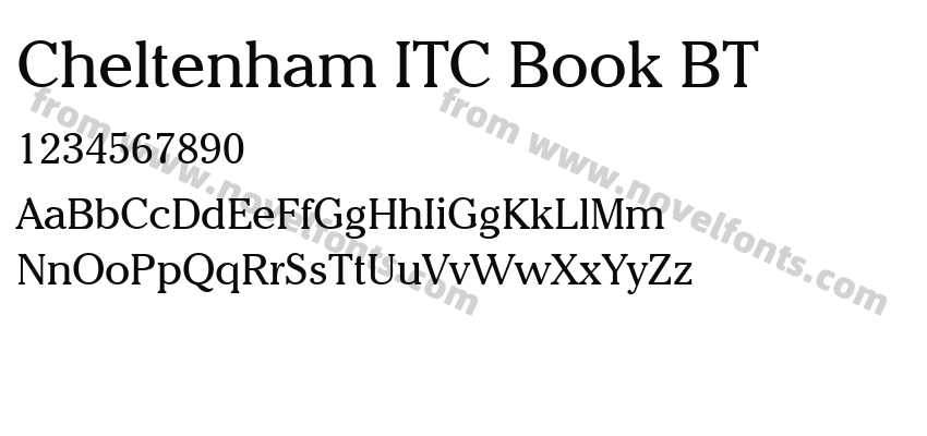 Cheltenham ITC Book BTPreview