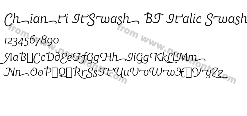 Chianti ItSwash BT Italic SwashPreview