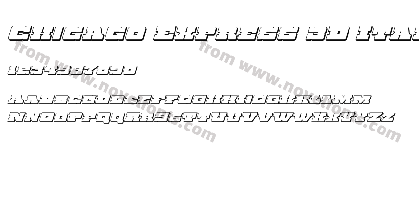 Chicago Express 3D ItalicPreview