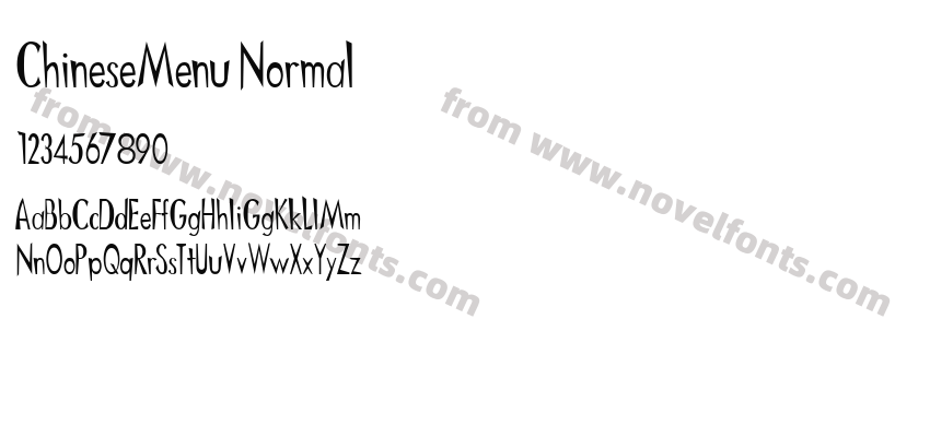 ChineseMenu NormalPreview