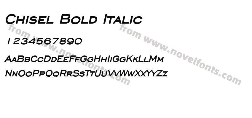 Chisel Bold ItalicPreview